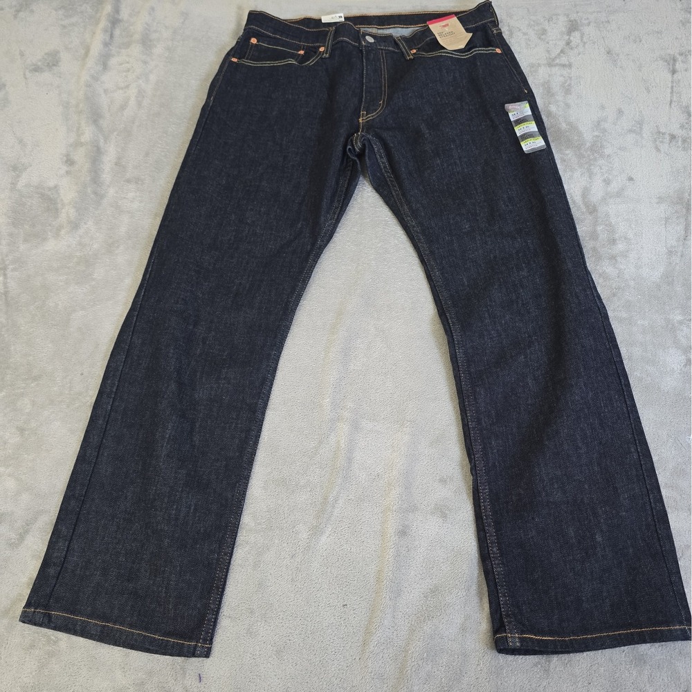 Levis 559 Jeans Mens 34x30 Dark Indigo Blue Denim Relaxed Straight Fit Casual